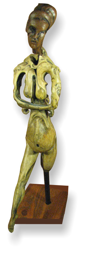 Standing Nude - Modernism sculpture by James Day